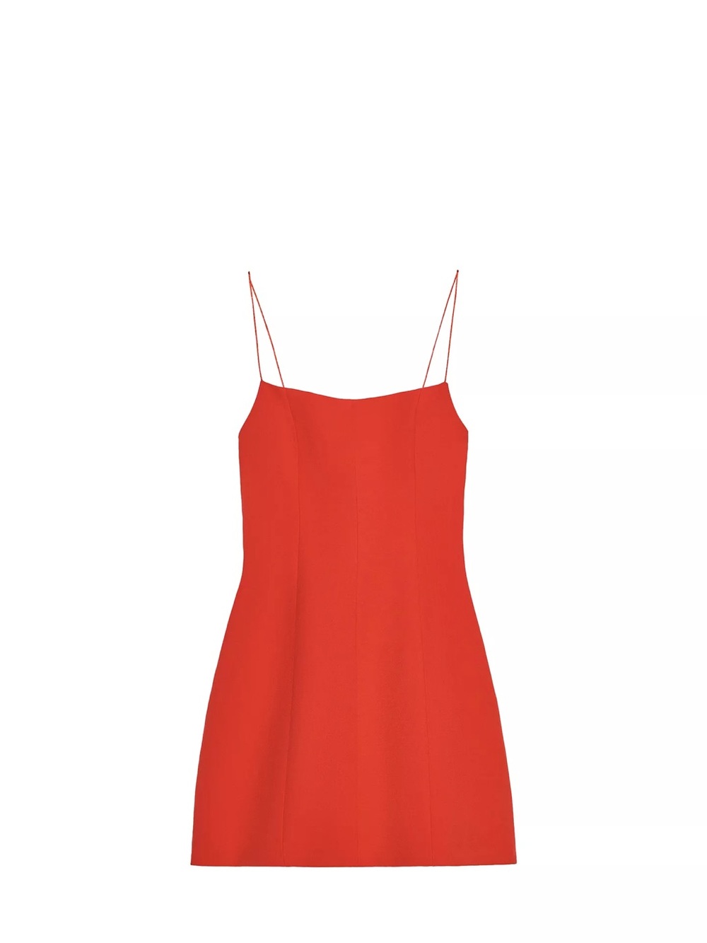 Red Spaghetti-Strap Mini Dress